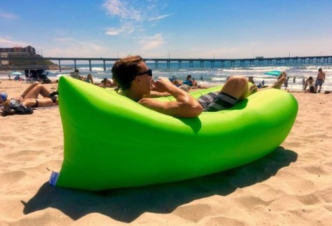 Nadmuchiwana rozkładana sofa lazy bag air na plaże fotel materac leżak Nadmuchiwana rozkładana sofa lazy bag air na plaże fotel materac leżak