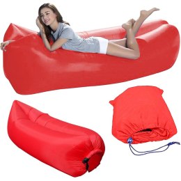 Nadmuchiwana rozkładana sofa lazy bag air na plaże fotel materac leżak