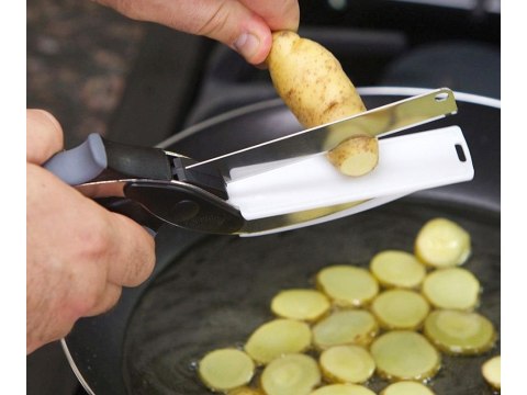 Nożyczki kuchenne do warzyw mięsa i owoców z deską Nożyczki kuchenne do warzyw mięsa i owoców z deską