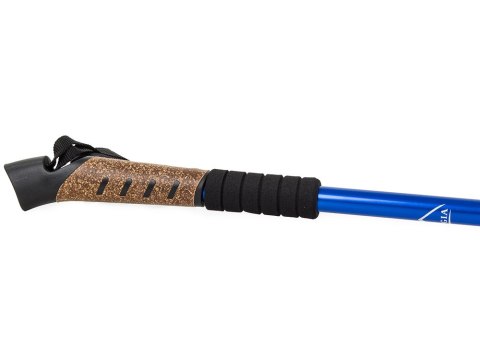 Kij nordic walking z korkową rączką kolor niebieski Kij nordic walking z korkową rączką kolor niebieski