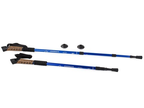 Kij nordic walking z korkową rączką kolor niebieski Kij nordic walking z korkową rączką kolor niebieski