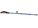 Kij nordic walking z korkową rączką kolor niebieski