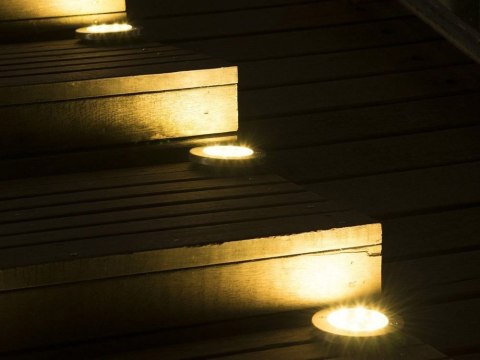 Lampki solarne gruntowe lampa ogrodowa 8 led 4 szt Lampki solarne gruntowe lampa ogrodowa 8 led 4 szt