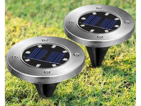 Lampki solarne gruntowe lampa ogrodowa 8 led 4 szt Lampki solarne gruntowe lampa ogrodowa 8 led 4 szt