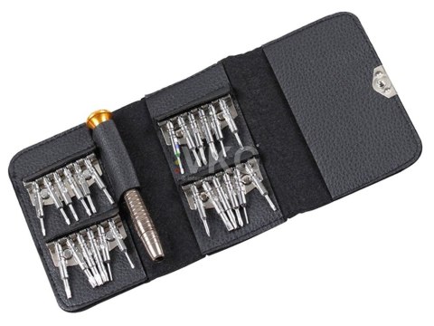 Wkrętaki magnetyczne precyzyjne 25 w 1 etui Wkrętaki magnetyczne precyzyjne 25 w 1 etui