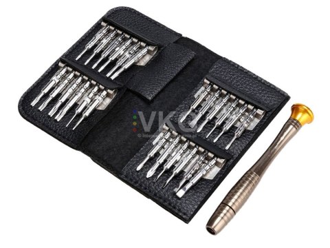 Wkrętaki magnetyczne precyzyjne 25 w 1 etui Wkrętaki magnetyczne precyzyjne 25 w 1 etui