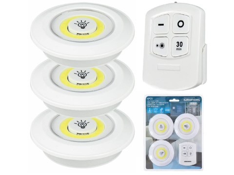 3x lampka cob bezprzewodowa lampa pilot na baterie 3x lampka cob bezprzewodowa lampa pilot na baterie