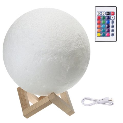 Lampka nocna księżyc kolorowa rgb usb akumulator Lampka nocna księżyc kolorowa rgb usb akumulator