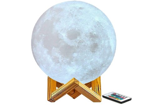 Lampka nocna księżyc kolorowa rgb usb akumulator Lampka nocna księżyc kolorowa rgb usb akumulator