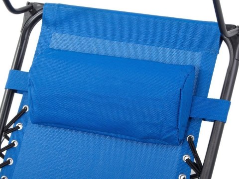 Leżak ogrodowy plażowy składany daszek gravity Leżak ogrodowy plażowy składany daszek gravity