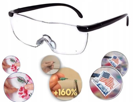 Lupa okulary powiększające vision 160% zoom Lupa okulary powiększające vision 160% zoom