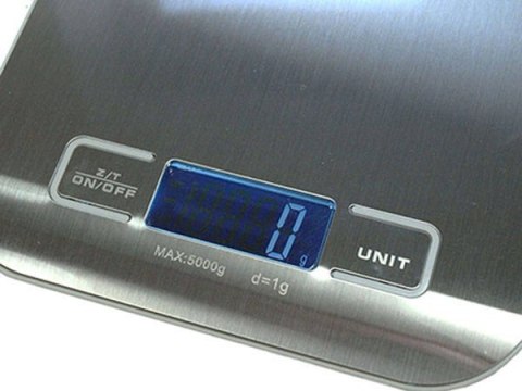 Waga kuchenna z podświetleniem lcd 5kg stal płaska Waga kuchenna z podświetleniem lcd 5kg stal płaska