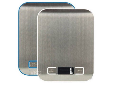 Waga kuchenna z podświetleniem lcd 5kg stal płaska Waga kuchenna z podświetleniem lcd 5kg stal płaska