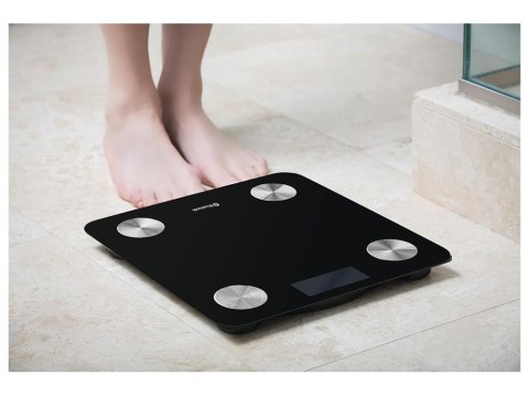 Waga łazienkowa analityczna smart+ szklana 180kg Waga łazienkowa analityczna smart+ szklana 180kg