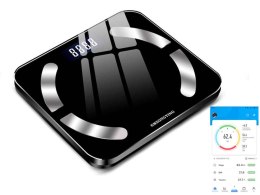 Analityczna waga łazienkowa bluetooth 180kg szkło