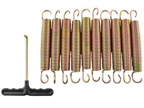 Sprężyny do trampoliny sprężyna 165mm 16,5cm 10szt Sprężyny do trampoliny sprężyna 165mm 16,5cm 10szt