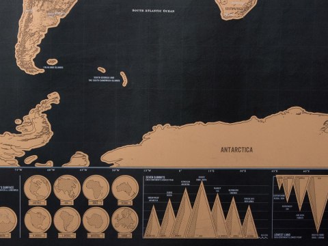Mapa świata zdrapka dla podróżnika 82 x 59 cm Mapa świata zdrapka dla podróżnika 82 x 59 cm