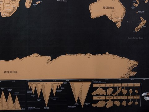 Mapa świata zdrapka dla podróżnika 82 x 59 cm Mapa świata zdrapka dla podróżnika 82 x 59 cm