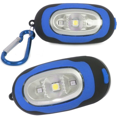 Mini latarka brelok 3 led lampka magnes do plecaka Mini latarka brelok 3 led lampka magnes do plecaka