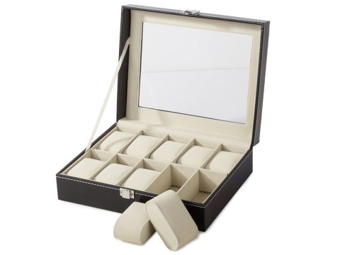 Szkatułka na zegarki organizer pudełko etui 10 Szkatułka na zegarki organizer pudełko etui 10