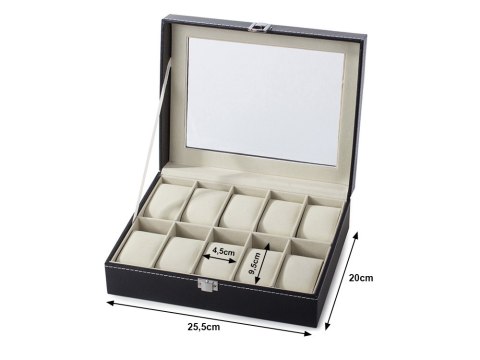 Szkatułka na zegarki organizer pudełko etui 10 Szkatułka na zegarki organizer pudełko etui 10