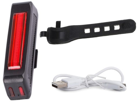 Lampka rowerowa tylna tył usb led cob lampa 100lm Lampka rowerowa tylna tył usb led cob lampa 100lm