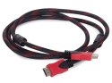 Kabel przewód hdmi 2.0 4k 3d uhd 1,8m miedź 48 bit