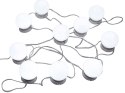Lampki do lustra toaletki led zestaw makijaż 10szt
