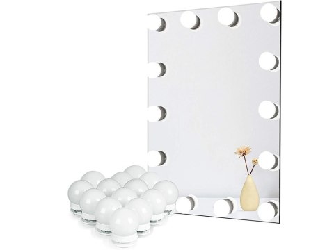 Lampki do lustra toaletki led zestaw makijaż 10szt Lampki do lustra toaletki led zestaw makijaż 10szt