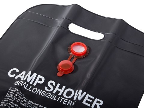 Prysznic turystyczny podgrzewany solarny kempingowy polowy 20l Prysznic turystyczny podgrzewany solarny kempingowy polowy 20l