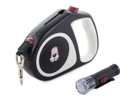 Smycz dla psa automatyczna blokada latarka 5m 15kg Smycz dla psa automatyczna blokada latarka 5m 15kg