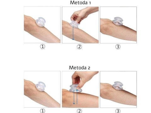 Bańki chińskie próżniowe silikonowe zestaw 4 szt Bańki chińskie próżniowe silikonowe zestaw 4 szt