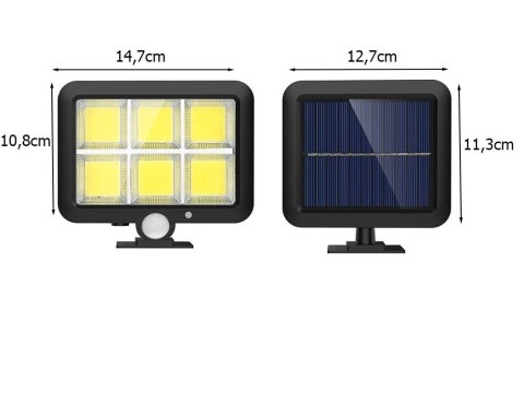 Lampa solarna 120 led z czujnikiem ruchu zmierzchu Lampa solarna 120 led z czujnikiem ruchu zmierzchu