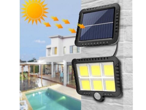 Lampa solarna 120 led z czujnikiem ruchu zmierzchu Lampa solarna 120 led z czujnikiem ruchu zmierzchu