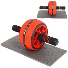 Wałek do ćwiczeń brzucha kółko roller koło + mata
