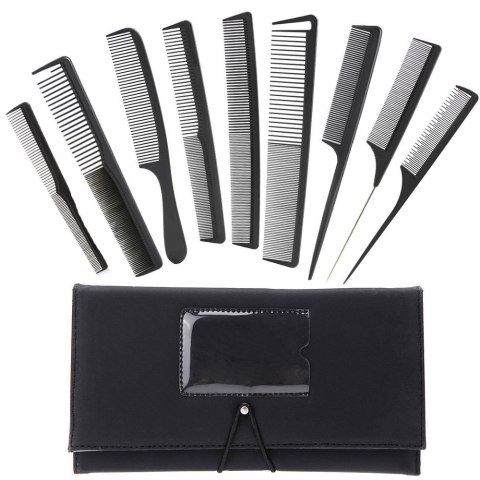 Grzebień fryzjerski do włosów grzebienie etui x9 Grzebień fryzjerski do włosów grzebienie etui x9
