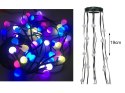 Lampki choinkowe na choinkę kurtyna 64 led rgb