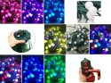 Lampki choinkowe na choinkę kurtyna 64 led rgb