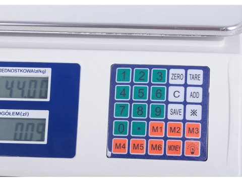 Waga sklepowa elektroniczna kalkulacyjna 40kg pl Waga sklepowa elektroniczna kalkulacyjna 40kg pl