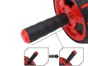 Wałek do ćwiczeń brzucha kółko roller koło + mata