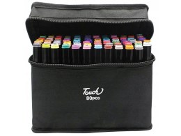 Markery alkoholowe touch zestaw 80szt torba etui