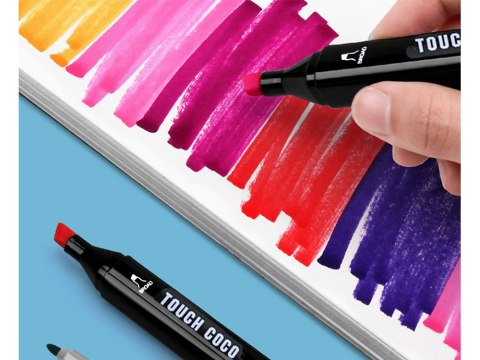 Markery alkoholowe touch zestaw 80szt torba etui Markery alkoholowe touch zestaw 80szt torba etui