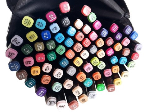Markery alkoholowe touch zestaw 80szt torba etui Markery alkoholowe touch zestaw 80szt torba etui