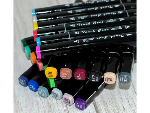 Markery alkoholowe touch zestaw 80szt torba etui Markery alkoholowe touch zestaw 80szt torba etui