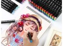 Markery alkoholowe touch zestaw 80szt torba etui