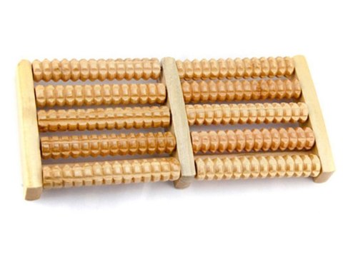 Masażer do stóp tradycyjny drewniany roller 2x5 Masażer do stóp tradycyjny drewniany roller 2x5