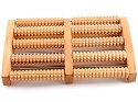 Masażer do stóp tradycyjny drewniany roller 2x5