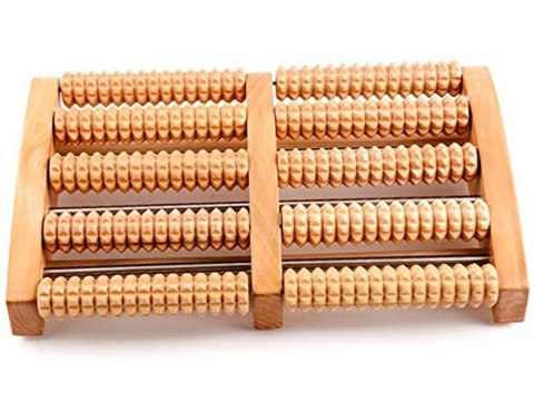 Masażer do stóp tradycyjny drewniany roller 2x5 Masażer do stóp tradycyjny drewniany roller 2x5