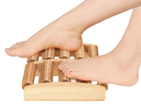 Masażer do stóp tradycyjny drewniany roller 2x5 Masażer do stóp tradycyjny drewniany roller 2x5