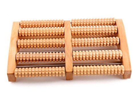 Masażer do stóp tradycyjny drewniany roller 2x5 Masażer do stóp tradycyjny drewniany roller 2x5